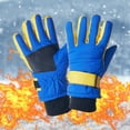 thumbnail image 1 of Eltusu Boys Ski Gloves, Skating Waterproof Stretch Thermal Winter Mittens Blue Size 3-15 T, 1 of 3