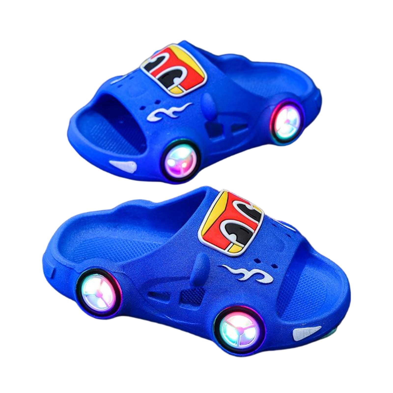Eltusu Boys Slides, Non-Slip Open Toe Cartoon Soft Bottom Summer ...