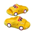 thumbnail image 1 of Eltusu Boys Slides, Non-Slip Soft Bottom Open Toe Cartoon Summer Slippers Yellow Size 11.5(Little Kids), 1 of 4