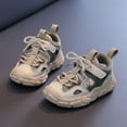 thumbnail image 1 of Eltusu Boys Sneakers, Lightweight Lace up Sports No Slip Runing Shoes Khaki Size 2(Big Kids), 1 of 8