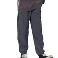 thumbnail image 1 of Eltusu Boys Sports Sweatpants, Solid Color Relaxed Fit Elastic Waist Casual Jogger Pants Dark Gray Size 6 T, 1 of 2