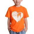 thumbnail image 1 of Eltusu Boys Summer T-Shirts, Short Sleeve Loose Fit Pullover Crew Neck Kids Tops Orange Size 12-13 T, 1 of 6