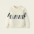 thumbnail image 1 of Eltusu Boys Sweaters, Pullover Printed Warm Long Sleeve Winter Tops White Size 13-14 T, 1 of 2
