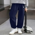 thumbnail image 1 of Eltusu Boys Sweatpants, Outdoor Loose Fit Casual Elastic Waist Jogger Pants Navy Size 4-5 T, 1 of 6