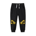 thumbnail image 1 of Eltusu Boys Sweatpants, Relaxed Fit Elastic Waist Drawstring Casual Kids Joggers Black Size 10-11T, 1 of 3