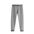 thumbnail image 1 of Eltusu Boys Thermal Pants, Comfort Warm Elastic Waist Cotton Winter Joggers Gray Size 8-9T, 1 of 4
