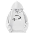 thumbnail image 1 of Eltusu Boys Valentines Hoodies, Long Sleeve Relaxed Fit Heart Graphic Spring Fall Pullover Sweatshirts White Size 9-10 T, 1 of 3
