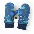 thumbnail image 1 of Eltusu Boys Waterproof Gloves, Windproof Stretch Snow Warm Kids Gloves Blue Size 6 Months-8 T, 1 of 5