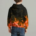 thumbnail image 1 of Eltusu Boys Winter Hoodies, Long Sleeve Pullover Soft Printed Warm Sweatshirts Orange Size 5-6 T, 1 of 5