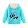thumbnail image 1 of Eltusu Boys Winter Hoodies, Warm Pullover Loose Long Sleeve Boys Sweatshirts Sky Blue Size 8-10 T, 1 of 3