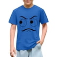 thumbnail image 1 of Eltusu Cotton T-Shirts for Boys, Crewneck Funny Fashion Summer Grphic Tee with Short Sleeve Blue Size 8 T, 1 of 3