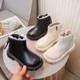thumbnail image 1 of Eltusu Girls Ankle Boots, Breathable Slip on Warm Non Slip Winter Booties Shoes Black Size 13(Big Kids), 1 of 9