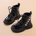 thumbnail image 1 of Eltusu Girls Ankle Boots Lace Up, Non-Slip Fashion Chunky Windproof Spring Winter Booties Black Size 10 Little Kids, 1 of 5