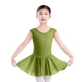 thumbnail image 1 of Eltusu Girls Ballet Dance Dress, Cotton Sleeveless Practice Comfy Leotard Skirts Green Size 8-9 T, 1 of 8