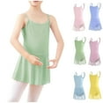 thumbnail image 1 of Eltusu Girls Ballet Dance Dress, Crewneck Sleeveless Practice Soft Leotard Skirts Green Size 4-15 T, 1 of 3