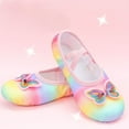 thumbnail image 1 of Eltusu Girls Ballet Shoes, Breathable Stretch Comfy No Slip Ballet Slippers Dance Shoes Multicolor Size 8 T, 1 of 5