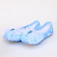 thumbnail image 1 of Eltusu Girls Ballet Shoes, Stretch Breathable Princess Non-Slip Ballet Slippers Dance Shoes Blue Size 2 T, 1 of 3