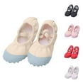thumbnail image 1 of Eltusu Girls Ballet Shoes, Stretchy Breathable Soft No Slip Ballet Slippers Dance Shoes Beige Size 4-15 T, 1 of 6