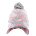 thumbnail image 1 of Eltusu Girls Beanies with Pompom, Soft Stretch Thermal Windproof Winter Hats Pink Size 8-15 T, 1 of 2