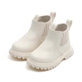thumbnail image 1 of Eltusu Girls Booties, Casual Spring Winter No Slip Windproof Ankle Boots Beige Size 9.5 Little Kids, 1 of 6