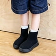 thumbnail image 1 of Eltusu Girls Booties, Windproof No Slip Casual Spring Winter Ankle Boots Black Size 9 Toddler, 1 of 8