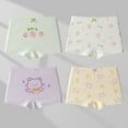 thumbnail image 1 of Eltusu Girls Boxer Briefs, Breathable 4 Pieces Cotton Stretch Boyshort Beige Size 5-7 T, 1 of 2