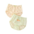 thumbnail image 1 of Eltusu Girls Brief Underwear, Stretch Comfy Cotton 2 Pieces Girls Panties Green Size 5-7 T, 1 of 2