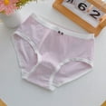 thumbnail image 1 of Eltusu Girls Briefs, Comfy Mid-Waist Cotton Soft Girls Underwear Purple Size 12-14 T, 1 of 2
