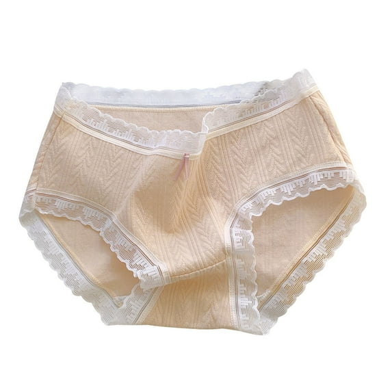 Eltusu Girls Briefs, Cotton Elastic Waist Mid-Waist Stretch Girls Underwear Brown Size 9-11 T