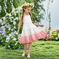 thumbnail image 1 of Eltusu Girls Casual Dresses, Sleeveless Basic Crew Neck Midi Dress Kids Clothes Pink Size 9-10 T, 1 of 6
