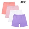thumbnail image 1 of Eltusu Girls Cotton Bike Shorts, Soft Four Pieces Elastic Waist Breathable Dress Dance Shoets Multicolor Size 7-8 T, 1 of 6