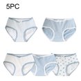 thumbnail image 1 of Eltusu Girls Cotton Briefs, Stretch 5 Pieces Casual Elastic Waist Girls Underwear Multicolor Size 14-15 T, 1 of 8