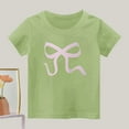 thumbnail image 1 of Eltusu Girls Cotton T-shirts, Casual Short Sleeve Crew Neck Pullover Graphic Tee Yellow Size 9-10 T, 1 of 2
