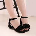 thumbnail image 1 of Eltusu Girls Dance Shoes, High Heel No Slip PU Comfy Kids Dress Shoes Black Size 15 T, 1 of 7