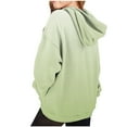 thumbnail image 1 of Eltusu Girls Fall Hoodies, Pullover Soft Long Sleeve Loose Girls Sweatshirts Green Size 5-6 T, 1 of 3