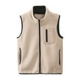 thumbnail image 1 of Eltusu Girls Fleece Vests, Soft Zip up Thermal Mid-Weight Winter Outerwear Khaki Size 14-16 T, 1 of 2