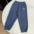 thumbnail image 1 of Eltusu Girls Fleece Sweatpants, Soft Warm Elastic Waist Wide Leg Jogger Pants Blue Size 9-10 T, 1 of 5