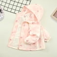 thumbnail image 1 of Eltusu Girls Jackets, Waterproof Hooded Zipper Windproof Spring Fall Outerwear Pink Size 6 T, 1 of 8