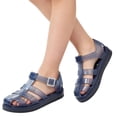 thumbnail image 1 of Eltusu Girls Jellies, Summer Non Slip PVC Breathable Casual Jelly Shoes Blue Size 13.5(Little Kids), 1 of 6