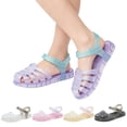 thumbnail image 1 of Eltusu Girls Jellies, Summer PVC Casual Non Slip Casual Jelly Shoes Purple Size 11(Little Kids), 1 of 7