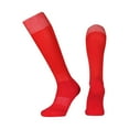 thumbnail image 1 of Eltusu Girls Knee High Socks, Non Slip Tight Cotton Athletic Athletic Socks Red Size 7-12 T, 1 of 2
