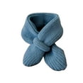 thumbnail image 1 of Eltusu Girls Knit Scarves, Soft Winter Thermal Stretch Kids Scarf Blue Size 0-3 T, 1 of 2
