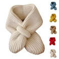 thumbnail image 1 of Eltusu Girls Knit Scarves, Winter Soft Stretch Thermal Kids Scarf White Size 0-3 T, 1 of 4