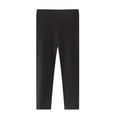 thumbnail image 1 of Eltusu Girls Leggings, Elastic Waist Stretch Casual Cotton Tight Pants Black Size 7-8T, 1 of 1