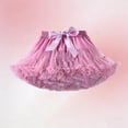 thumbnail image 1 of Eltusu Girls Mesh Skirts , Elastic Waist Tutu Skirts Summer Princess Performance Clothes Watermelon Red Size 5-7 T, 1 of 2