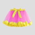 thumbnail image 1 of Eltusu Girls Mesh Skirts , Elastic Waistband Party Tutu Skirts Performance Mini Skirts Pink Size 5-6 T, 1 of 2