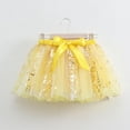 thumbnail image 1 of Eltusu Girls Mesh Skirts , Performance Party Elastic Waistband Tutu Skirts Mini Skirts Yellow Size 3-4 T, 1 of 4
