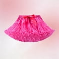 thumbnail image 1 of Eltusu Girls Mesh Skirts , Summer Elastic Waist Tutu Skirts Princess Performance Clothes Hot Pink Size 5-7 T, 1 of 2