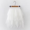 thumbnail image 1 of Eltusu Girls Mesh Skirts , Tutu Skirts Lace Elastic Waistband Dancewear Performance Clothes White Size 9-10 T, 1 of 4