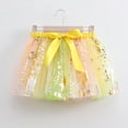 thumbnail image 1 of Eltusu Girls Mesh Skirts , Tutu Skirts Performance Elastic Waistband Party Mini Skirts Green Size 5-6 T, 1 of 4